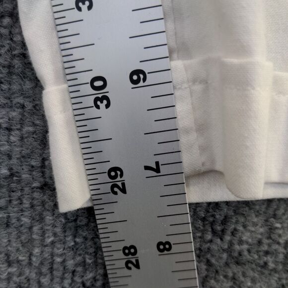 Blue Cabana Men's Shorts White Size M Poly Cotton Blend Pocket Vintage - Picture 12 of 13